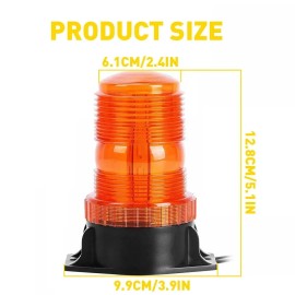 LIANGREN 30 LED Strobe Beacon Light Forklift Truck Rooftop Amber Emergency Warning