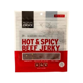 People's Choice Beef Jerky Classic Original, Teriyaki, or Hot&Spicy 3 Ounce/Bag - Hot & Spicy