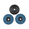 WMLBK Premium Aluminum Louver Disc-Flap Sanding Disc Grinding Wheel -3Inch