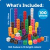 Learning Resources MathLink Cubes - Set of 100 Cubes, Ages