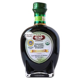 Organic Super Dense Italian Balsamic Vinegar of Modena I.G.P. | No Added Sulfites/Caramel | USDA and ICEA Certified | 250 Milliliter | 8.5 Fluid Ounce
