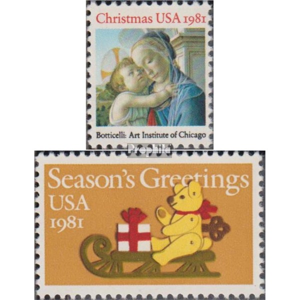 U.S. 1513-1514 (complete.issue.) unmounted mint/never hinged ** MNH 1981 christmas