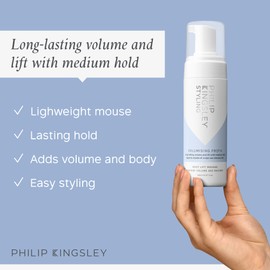 PHILIP KINGSLEY Volumising Froth, Root Lift Mousse | Long-Lasting Volume and Lift with Medium Hold, 5.07 oz.