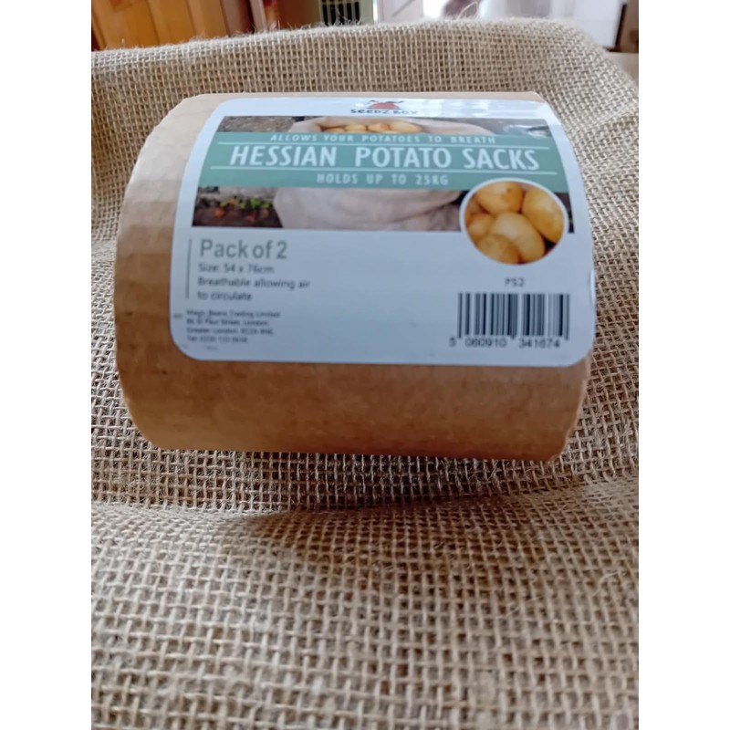 Seedzbox Hessian Potato Sacks For Storage Container - Pack of