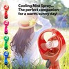 VFM - Red Cooling Mist Fan With Lanyard