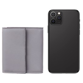 Travelambo RFID Blocking Small Mini Compact Wallet Coin Pouch Holder Trifold Credit Card Holder Pocket Purse for Women (Napa Grey)