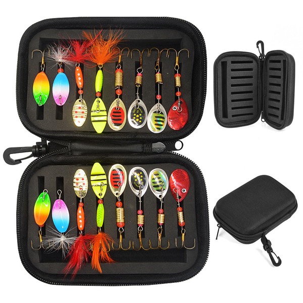 Spoons Trout, 16 Pieces Trout Bait, Artificial Bait, Sequin Artificial