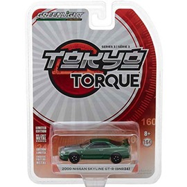 GREENLIGHT 1:64SCALE "Tokyo Torque Series 3" 2000 Nissan SLYLINE GT-R (BNR34) Green Light 1:64 Scale Tokyo Torque Series 3 - 2000 Nissan Skyline GT-R (BNR34)