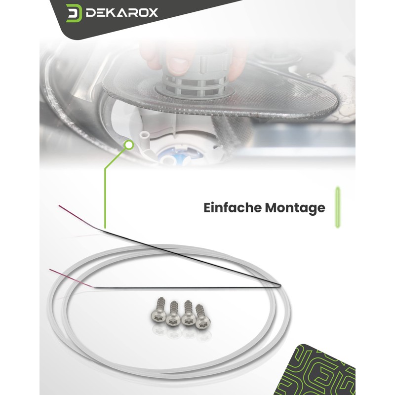 DEKAROX 2 x Pump Pot Seal Repair Kit 182 mm