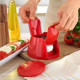 Basilico® Mozzarella Slicer for Even Slices - Also Ideal for Tomatoes, Eggs, Fruit or Potatoes - Easy to Use - Fast & Uniform Result - Ideal for Tomato Mozzarella