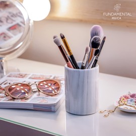 Mármol Fundamental - Vaso de mármol - Blanco Brillante