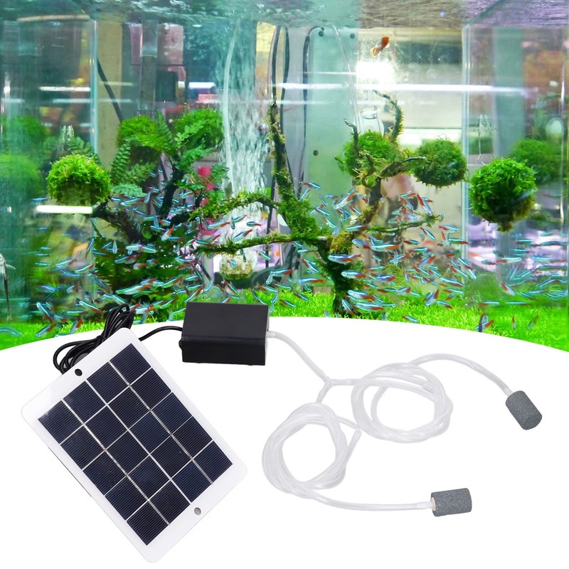 Solar Air Pump, Circulation Pump, Small, Aquarium Pump, Portable, Fishing,