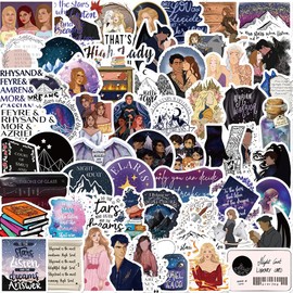 60pcs Acotar Merchandise Stickers for Suitcase Skateboard Laptop Computer Water Bottles Car Teens Boys Girls Decal
