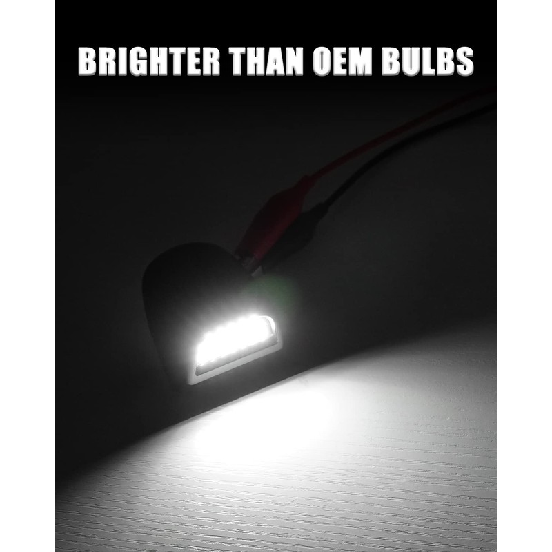 Bestview LED License Plate Light Tag Lights Assembly Compatible with