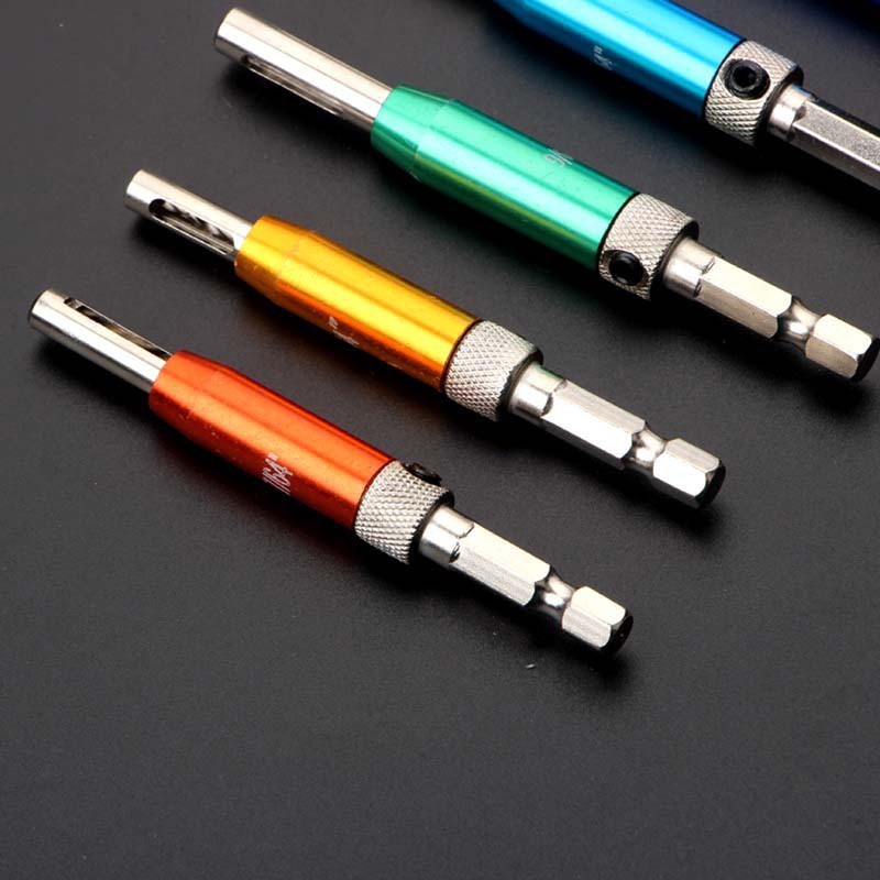 7pcs HSS Door Self-centering Hinge Drill Bit Set Hinge Tapper