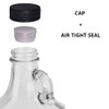 C-Store Packaging 1 Gallon (128oz) Glass Fermenting Jug with Handle,