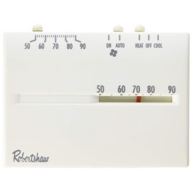 Robertshaw 9200H Deluxe Mechanical Heat and Cool Thermostat, 24 Volt