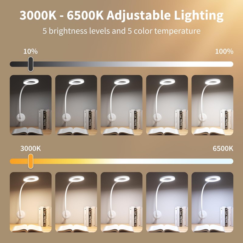 Kaulsoue Wall Mounted Reading Light, Book Light in Bed at