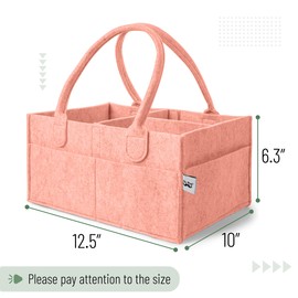 Mr. Pen- Baby Diaper Caddy Organizer, Coral, Baby Organizer, Car Diaper Caddy, Baby Caddy Organizer, Portable Diaper Caddy, Diaper Organizer for Changing Table, Baby Organizer for Nursery