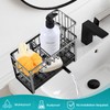 Sinnsally Kitchen Sponge Holder,2 Tier Sink Caddy Organizer with High