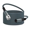 Twozoh Professional XLR Cable 0.3 m, Braided Balanced 3-Pin XLR