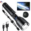 MOREVAC Flashlights High Lumens Rechargeable- Super Bright Tactical Magnetic LED