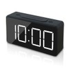 Small Mini Digital Alarm Clock for Travel with LED Time