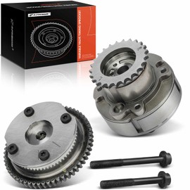 A-Premium 2-PC Exhaust & Intake Engine Variable Valve Timing (VVT) Sprocket Gear Camshaft Adjuster Compatible with Ford F-150, Explorer, Taurus, Flex, Police Interceptor Sedan & Lincoln Navigator