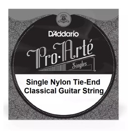 D'Addario Pro Arte Single 6th Guitar String Hard .044 Silver-Plated Wound Nylon J4606