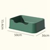 Cat Litter Pan Square Large Capacity Cat Litter Basin Spatter