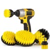 5 Pack Drill Brush Attachment Set, 1/4in Power Scrubber Cleaning