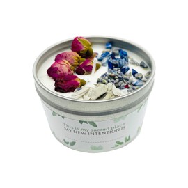 TOMOKO Sage White Sage Scented Candle (6oz), Healing, Purifying, Meditating, Incense & Cleansing (Lapis Lazuli, 1 Pack)