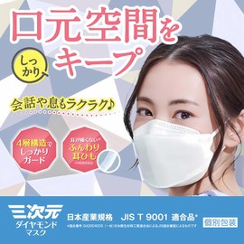 三次元ダイヤモンドマスク プラチナシリーズ フリーサイズ ロイヤルネイビー 5枚