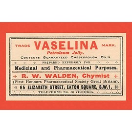 BuyEnLarge Vaselina Petroleum Jelly (12x18 Paper Poster)