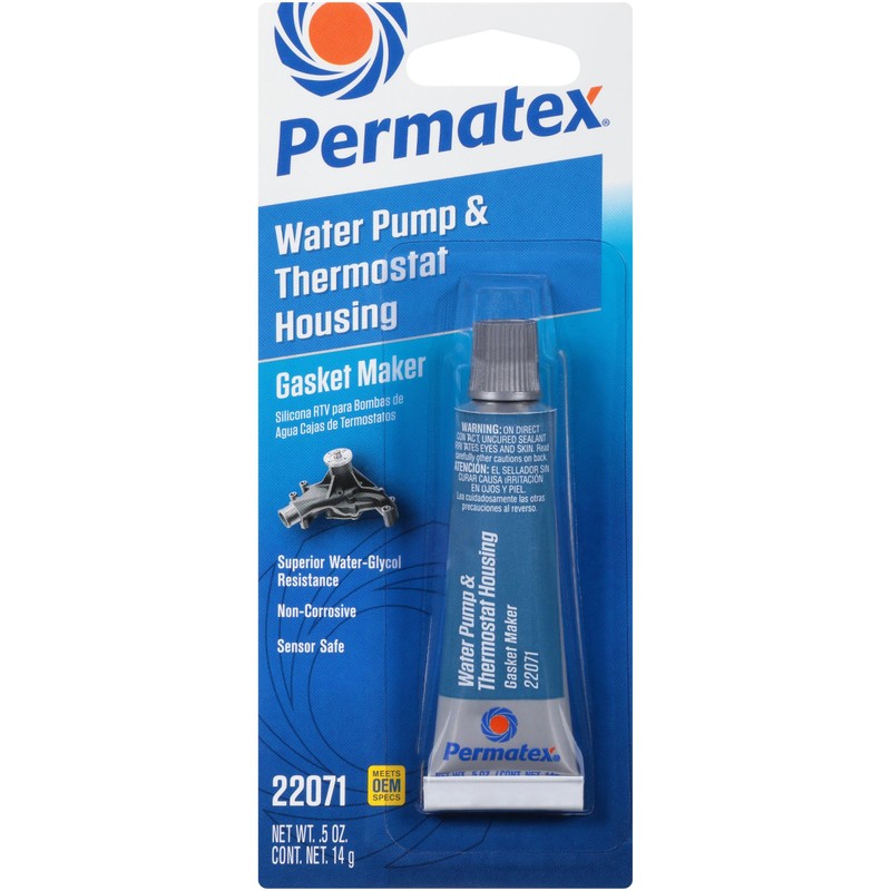 Permatex 22071 Water Pump and Thermostat RTV Silicone Gasket, 0.5