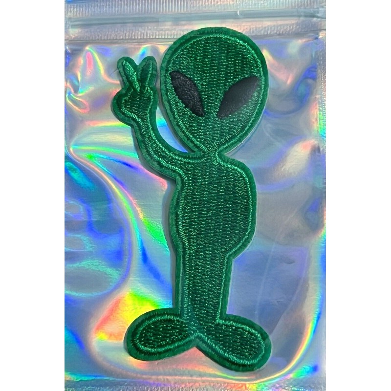 Embroidered Iron On Patch - Alien