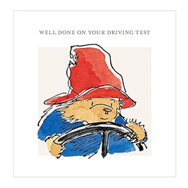 Paddington Bear Well Done On Your Driving Test Greetings Card with White Envelope