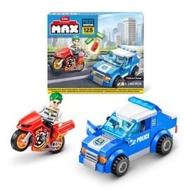 Max Build More 83164 Max Adventure Playset, Police Chase (121 Pieces), Small (125 Blocks)