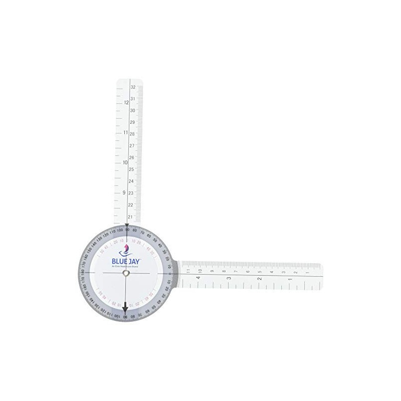 Plastic 8" Goniometer 360 Degree