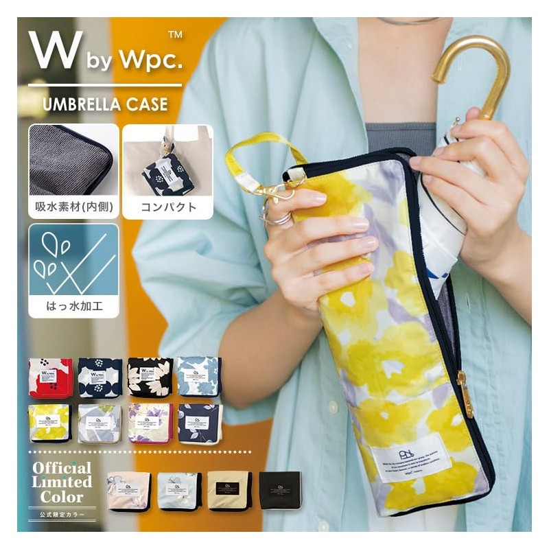 [2025] Wpc. Patterns Umbrella Case, Girly Cherry, Navy, W173-430-202