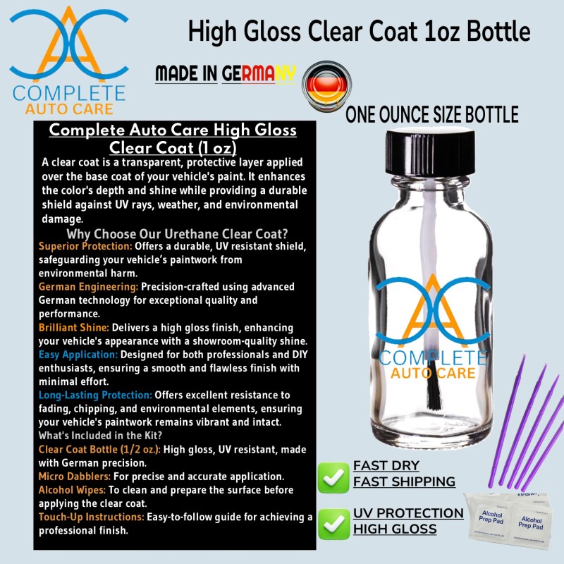 Complete Auto Care Clear Coat High Gloss 1 Ounce- German