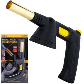 Z.M.C Gas Burner 1.5 kW, Flame Burner up to 1300 °C, Bunsen Burner, Creme Brulee Burner, Kitchen Burner with Adjustable Flame, Flame Device