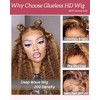 Sherico Honey Blonde Deep Wave Lace Front Wigs Human Hair,4/27