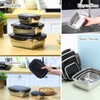 Nuanchu 6 Packs Stainless Steel Food Storage Containers Airtight Metal
