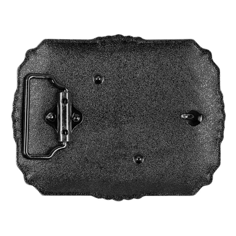 Moranse Religion Cross Cowboy And Horse Design Belt Buckles (Square