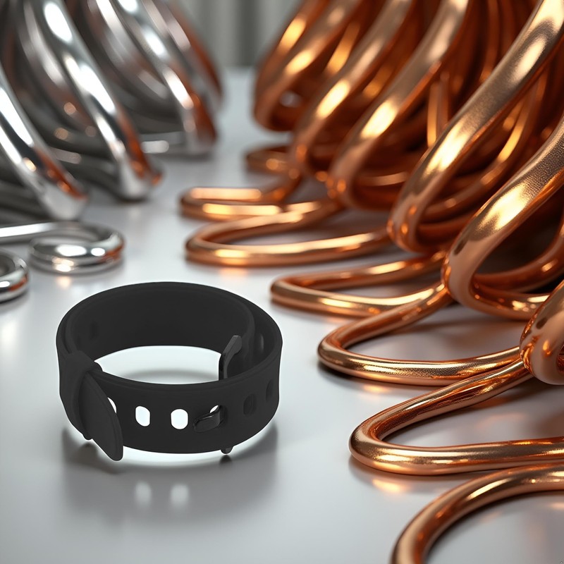 Black Rubber Utility Strap, Adjustable, Securing, Fastening, Bundling, Lashing, Short,