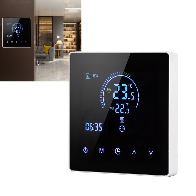 16A Digital Thermostat with LCD Display Programmable Thermostat Electric Heating