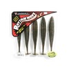 JACKALL Worm Rhythm Wave 4.8" Green Pumpkin Pepper