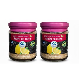 4G - Polvere di Limone Greco Essiccato, 2 x 80 g (Totale 160 g) | 100% Naturale, Ricca di Vitamina C, Ideale per Dolci, Tisane e Piatti Gourmet