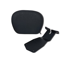 Cavalry - Black Rubber Motorcycle Sissy Bar Backrest for 07+ Harley Davidson Heritage/Deluxe/Fat Boy/Springer Softail (1 Count, 1 Pack)
